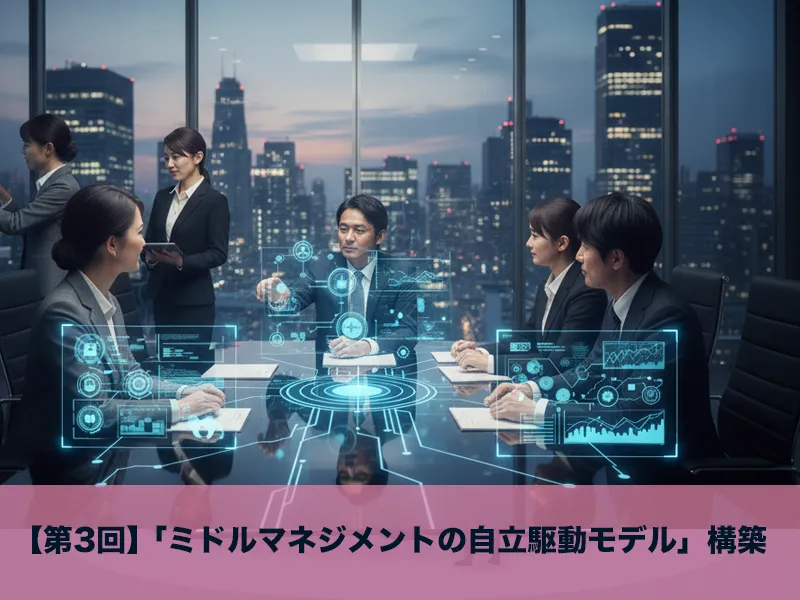 【第3回】「ミドルマネジメントの自立駆動モデル」構築